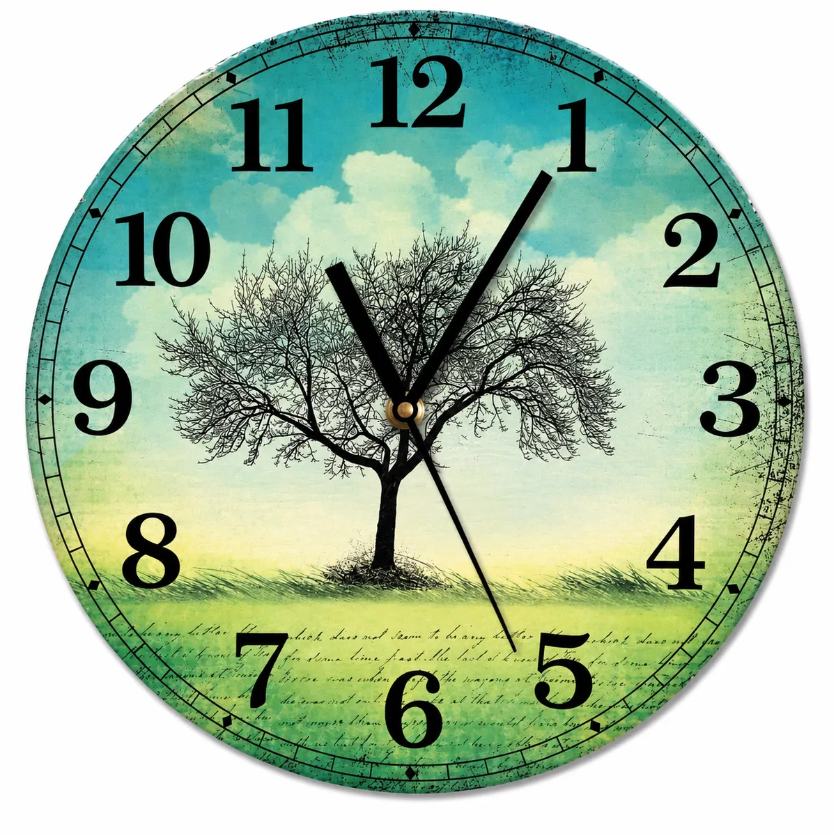 Reloj pared árbol