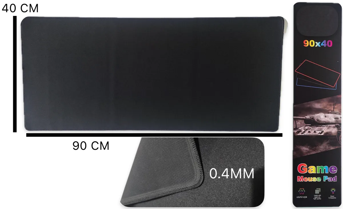 PAD NEGRO XL 40CM X 90 CM - 0.4MM GROSOR