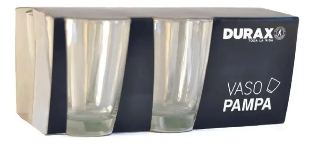Pack X6 Vaso Pampa 400 Ml Vidrio Durax