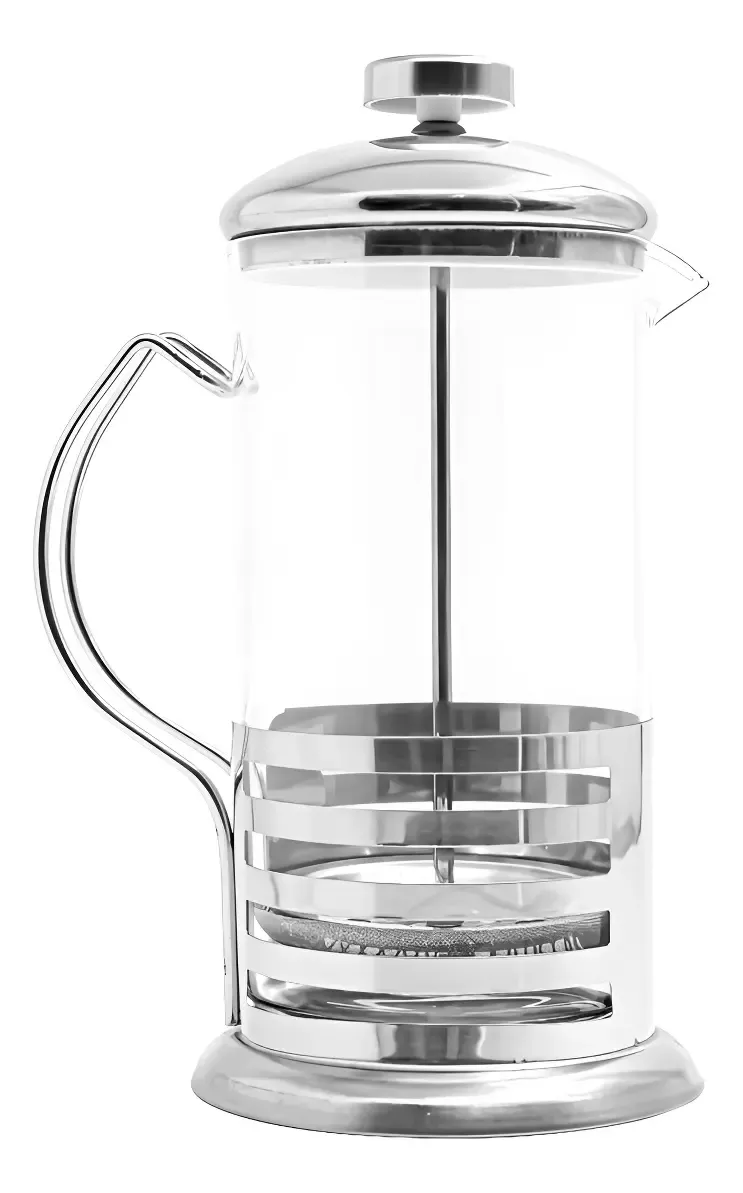 Cafetera Prensa Francesa 1000 Ml Con Embolo De Acero Vidrio