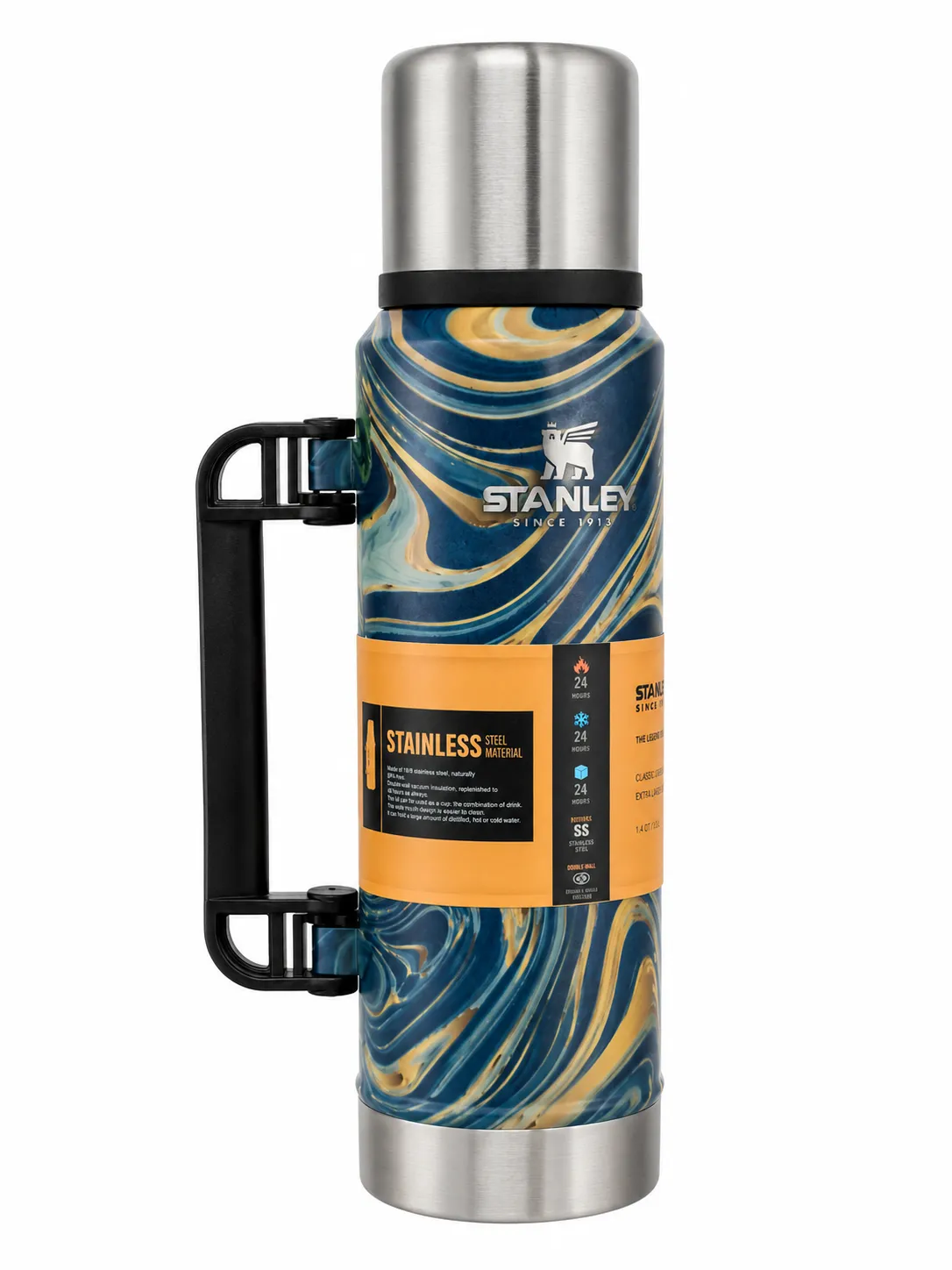 termo 1300 ml camuflaje simil stanley