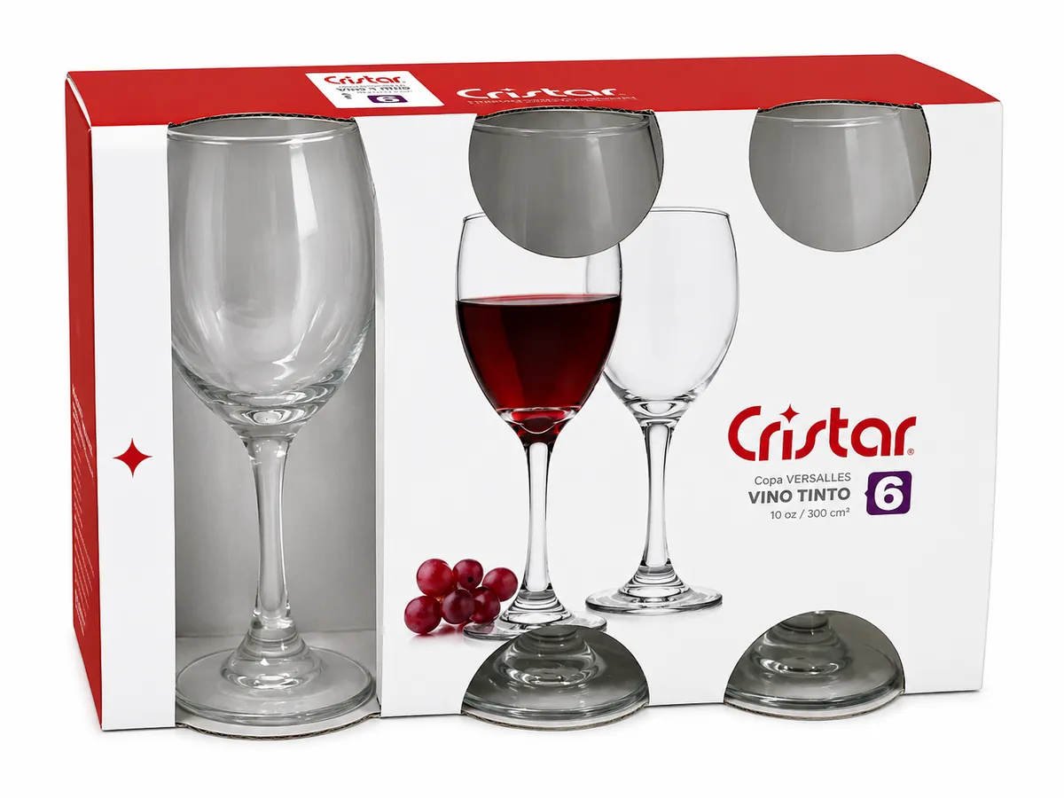 COPAS VINO TINTO X 6