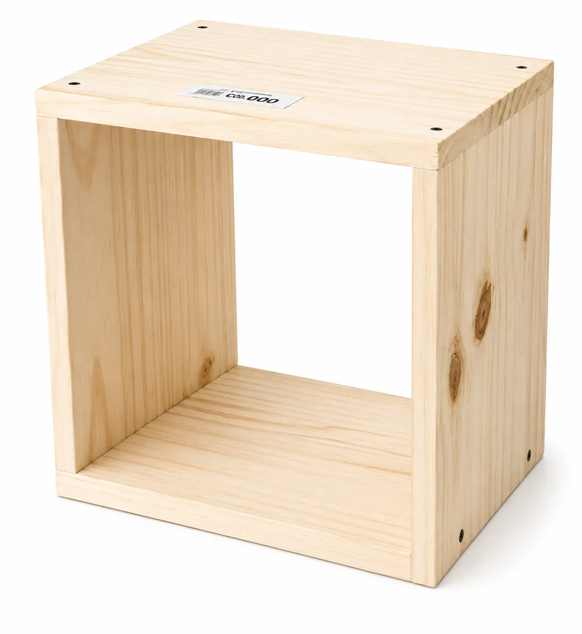 cubo con tornillos