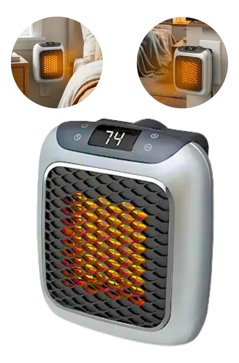 Caloventor Electrico Mini Estufa Enchufe Pared 800w - imagen 2