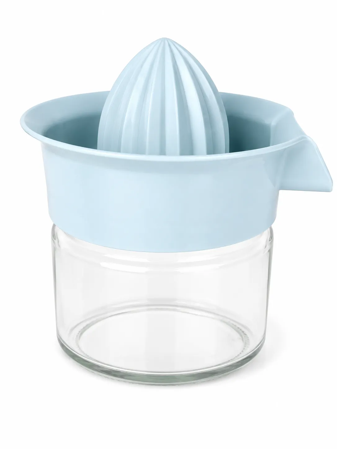 EXPRIMIDOR DE CITRICOS CON RECIPIENTE DE VIDRIO