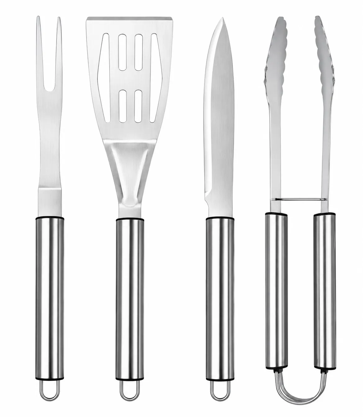 juego de utensilios de parrilla con estuche