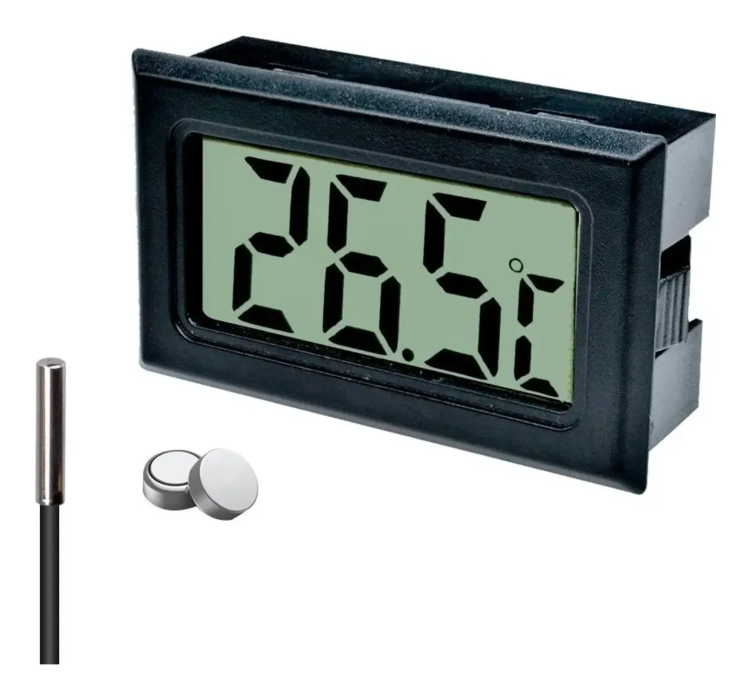 Termómetro Digital Nevera Pantalla LCD Cable 1M Rango -50 a 100°C