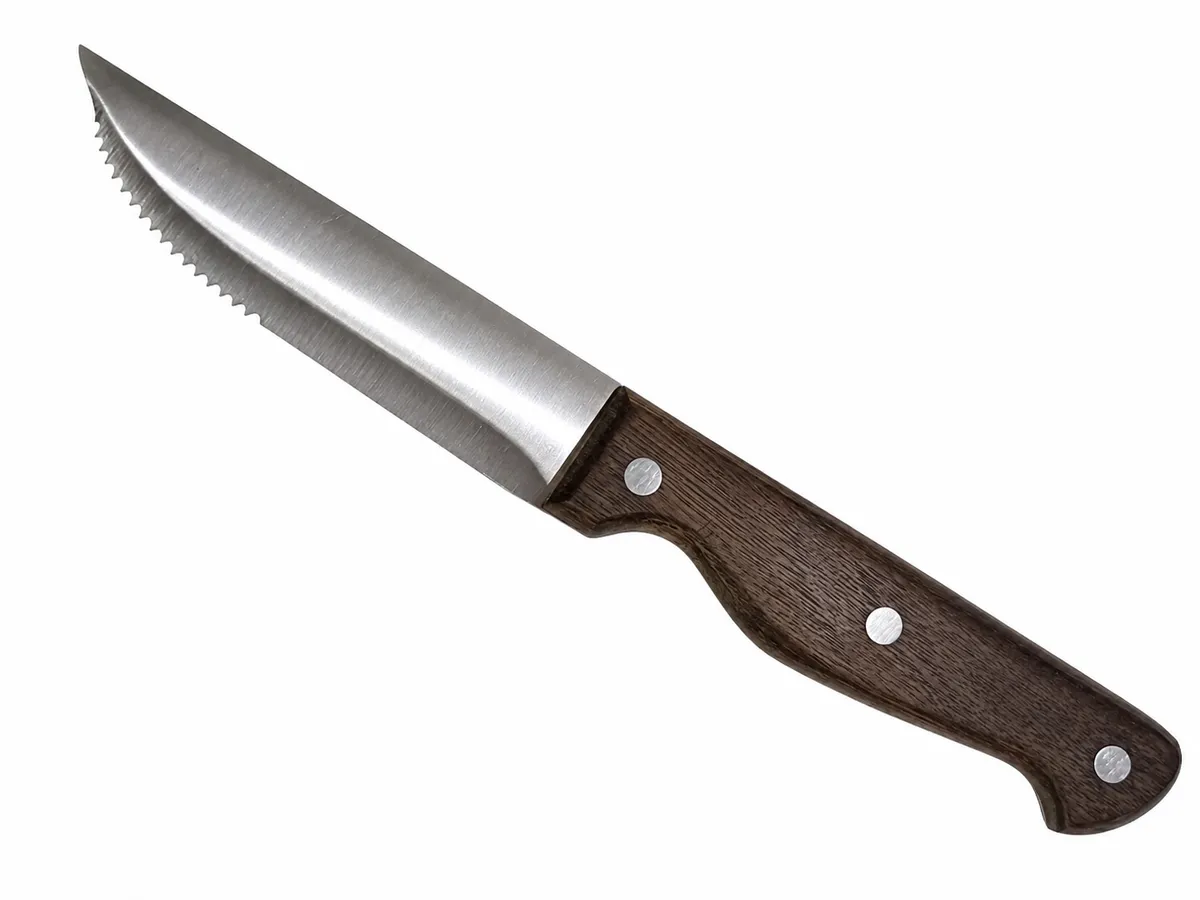 cuchillo serrucho con mango caoba 10"