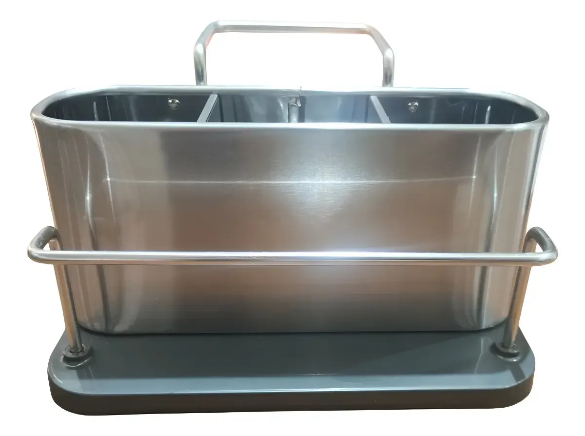 Organizador Bacha Colgante Acero Inox Suka Cocina Sopapa Color Plateado
