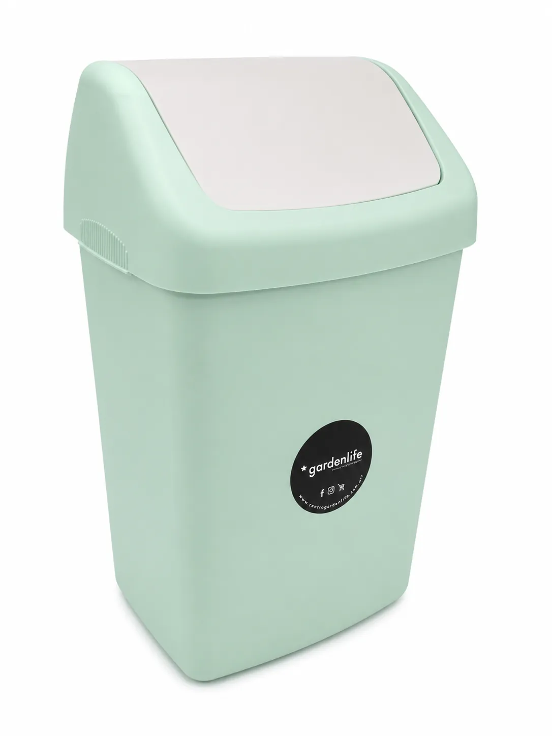 cesto de basura 25 litros verde claro