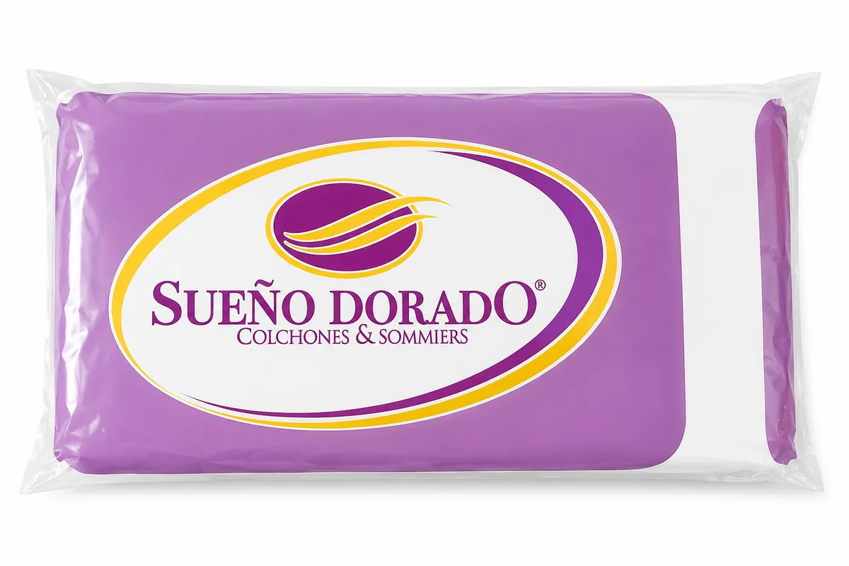 almohada plana sueño dorado