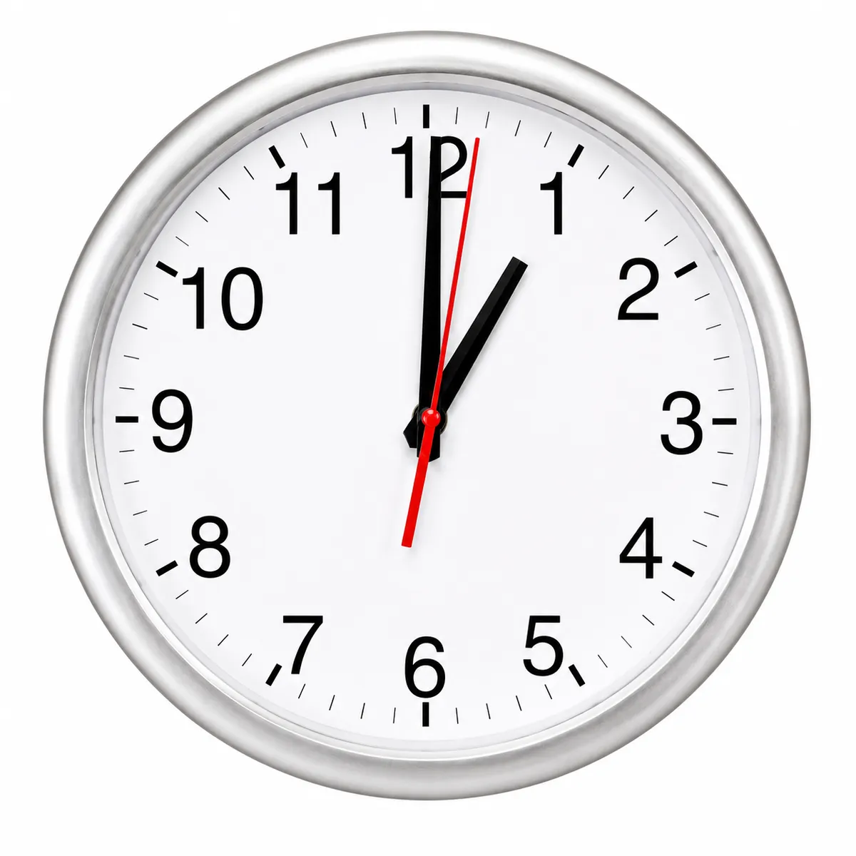 reloj de pared analógico color blanco