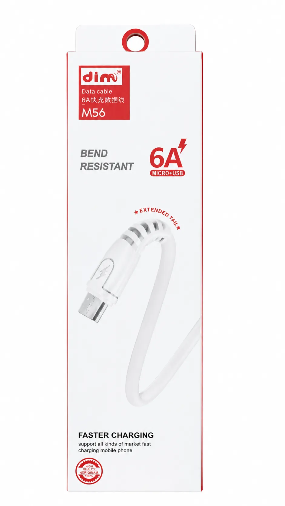 cable para carga celular V8