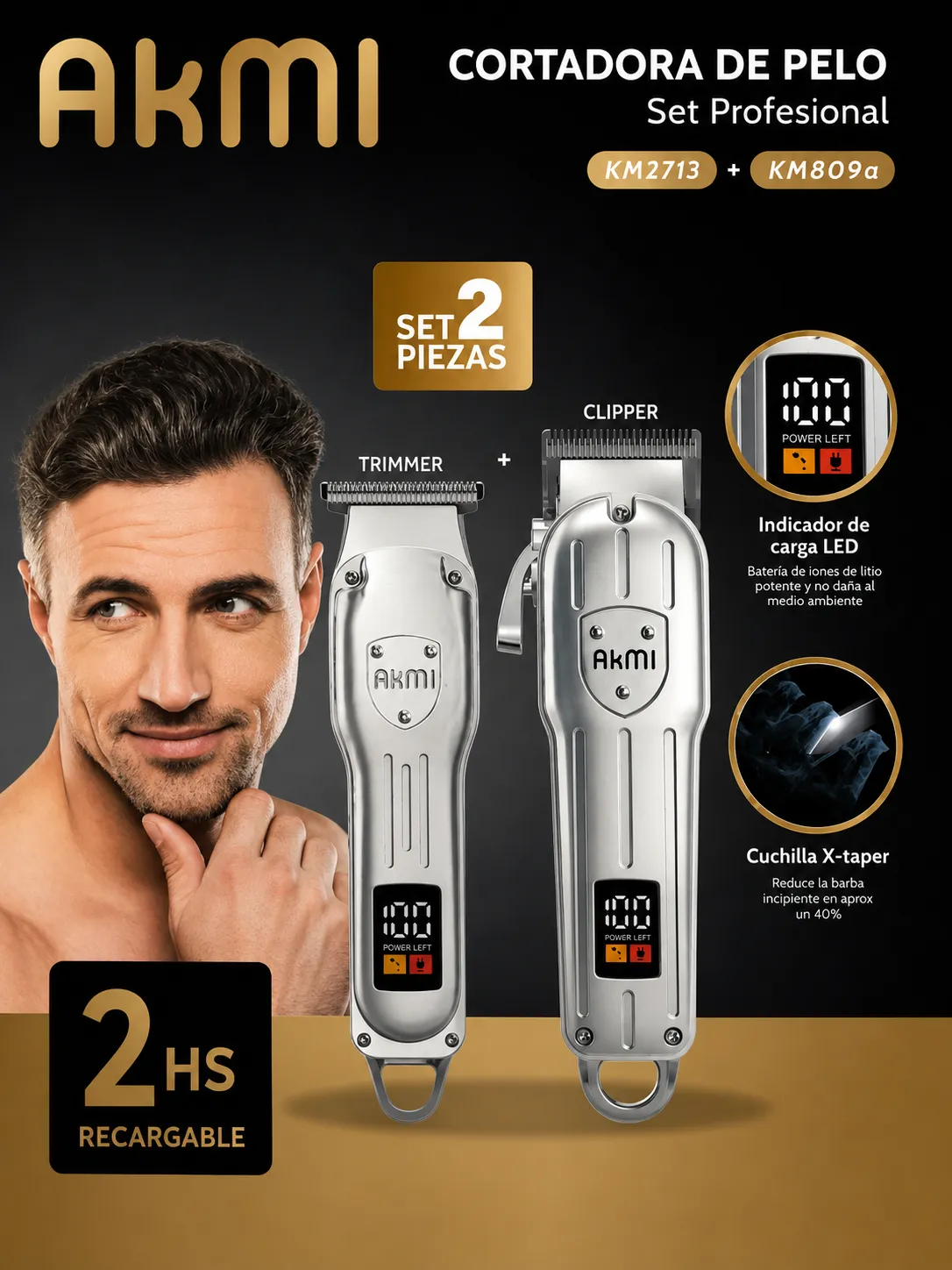 cortadora de pelo profesional inalambrica