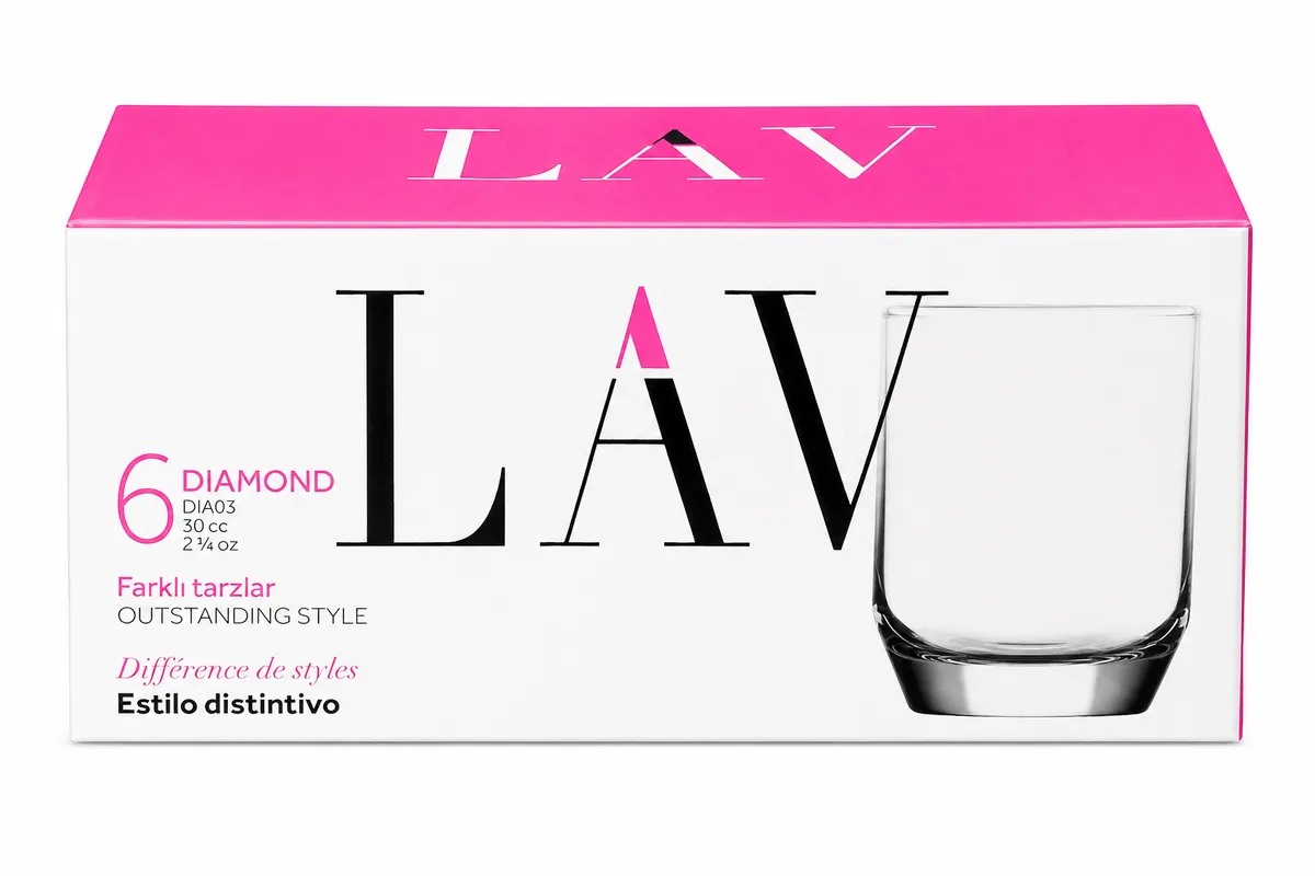 vasos para whiski lav diamond vidrio