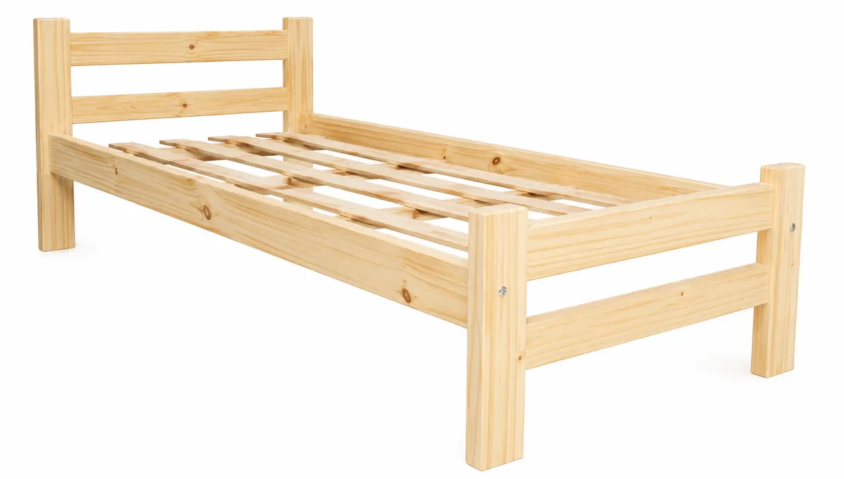 CAMA RECTA PINO 80 x 190
