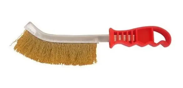 CEPILLO BRONCEADO C/MANGO PLASTICO `RHEIN`