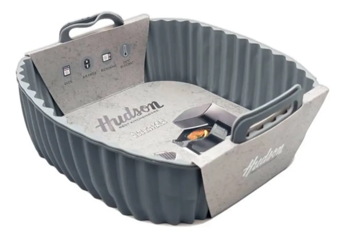 Molde Silicona Cuadrado 20cm Air Fryer Hudson Set X 2 unidades