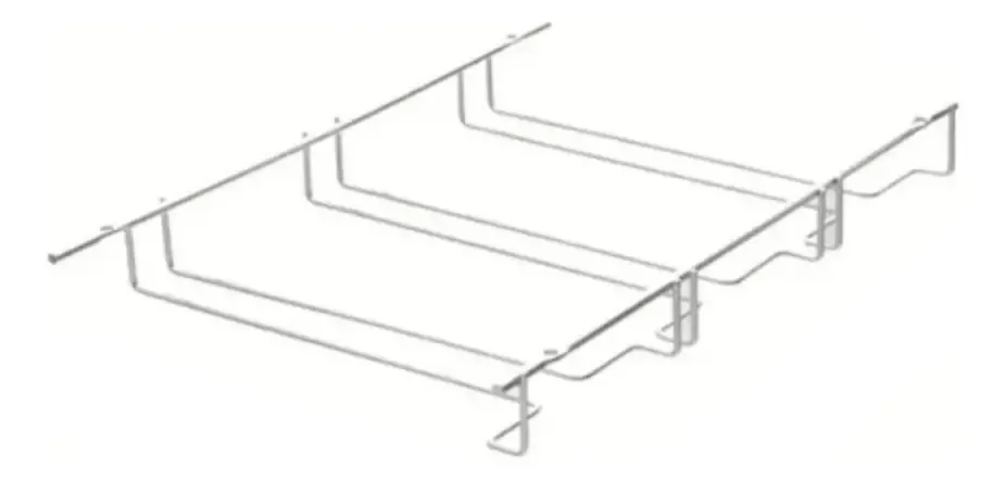 Porta Copas Copero Triple Organizador Cuelga Cromado Alacena