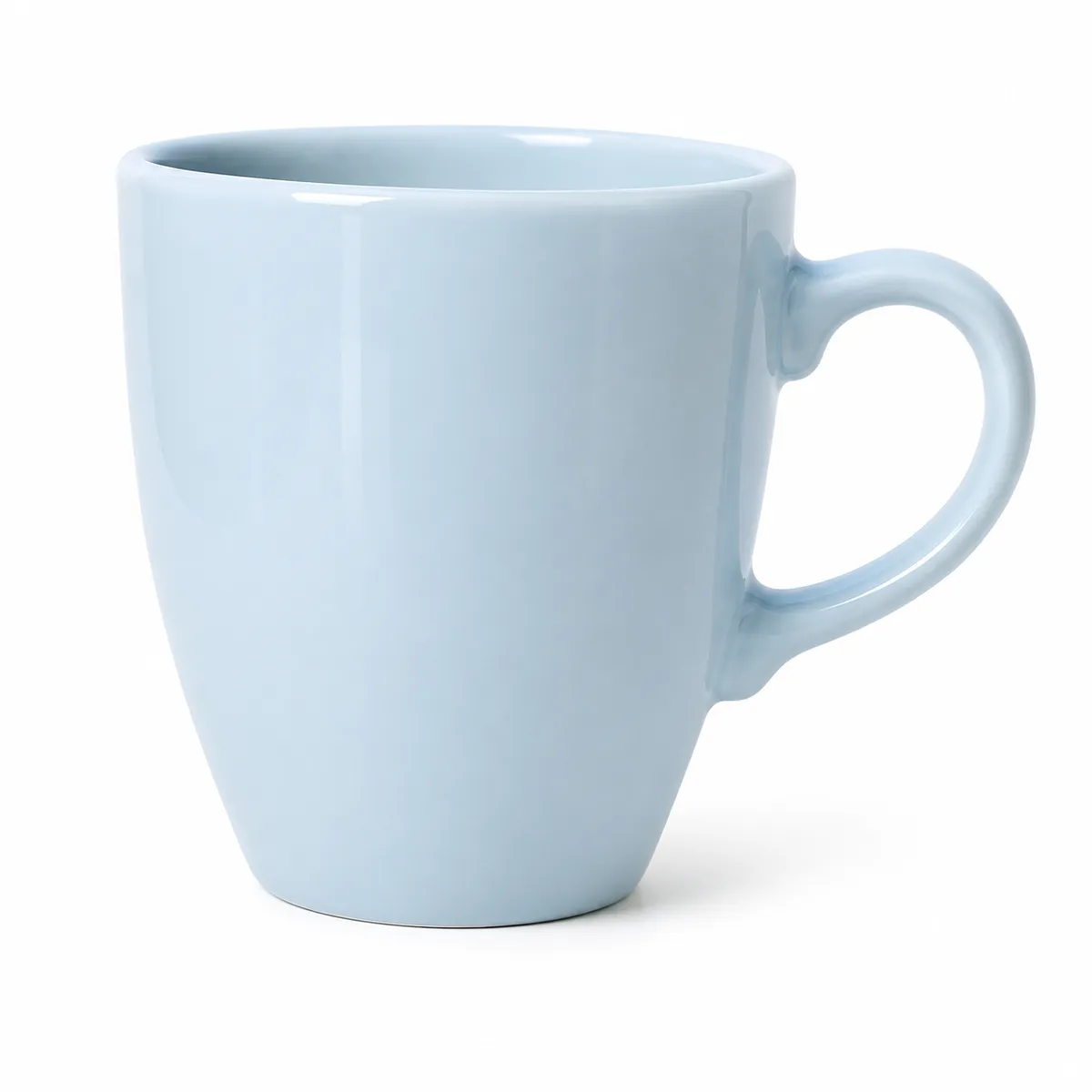 taza mug ceramica celeste