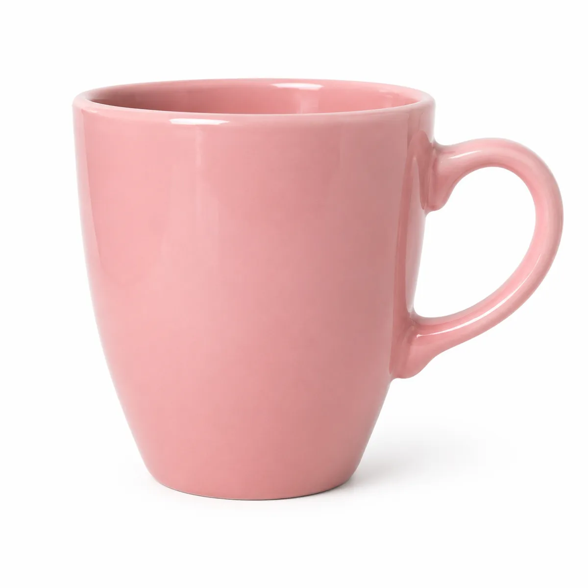 taza mug ceramica rosa