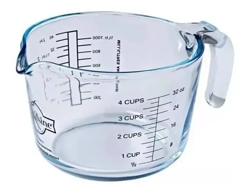 Jarra Medidora De Vidrio Templado 1 Litro O Cuisine Color Transparente - imagen 3