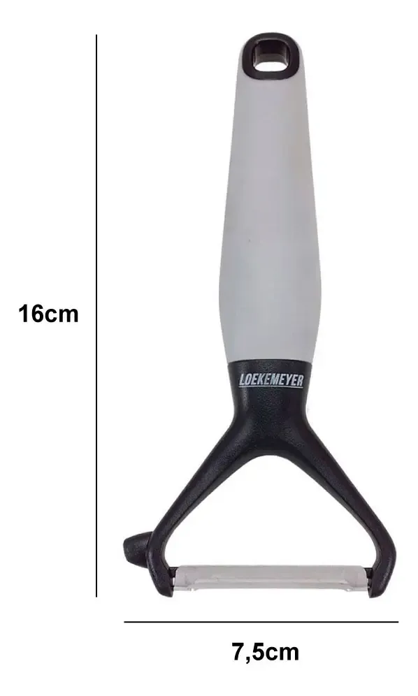 Pelapapas Giratorio Loekemeyer Acero Inoxidable 16cm Mango Plástico - imagen 2