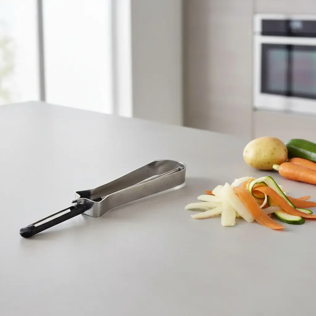 Pelapapa Mango Metalico Pela Vegetales Utensillo Cocina - imagen 2