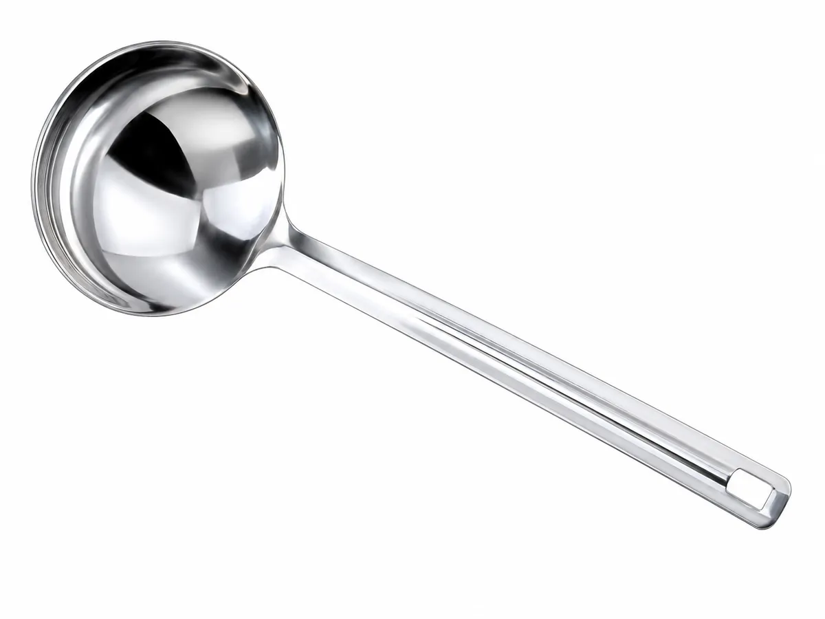 CUCHARON DE ACERO INOXIDABLE GRANDE REFORZADO