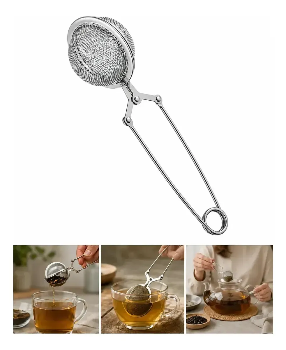 infusor de te en hebras pinza
