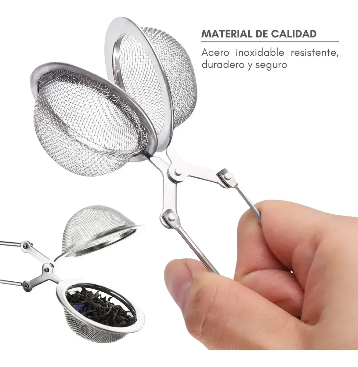 infusor de te en hebras pinza - imagen 2