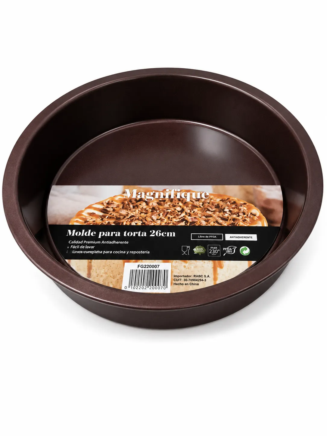 MOLDE PARA TORTA CHOCOGOLD ANTIADHERENTE 26 CM