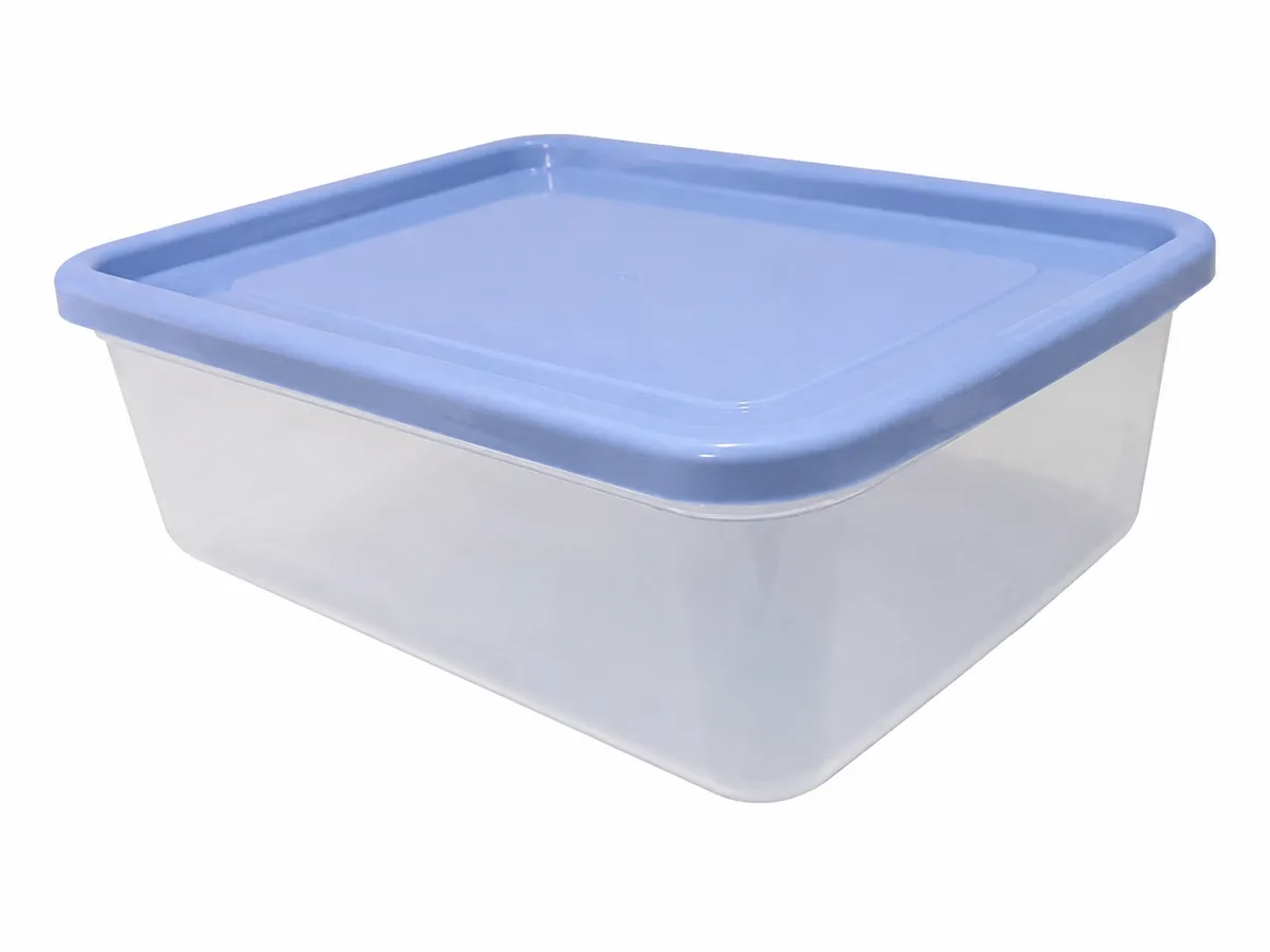HERMETICO DIF PLAST 3 LITROS CON TAPA CELESTE