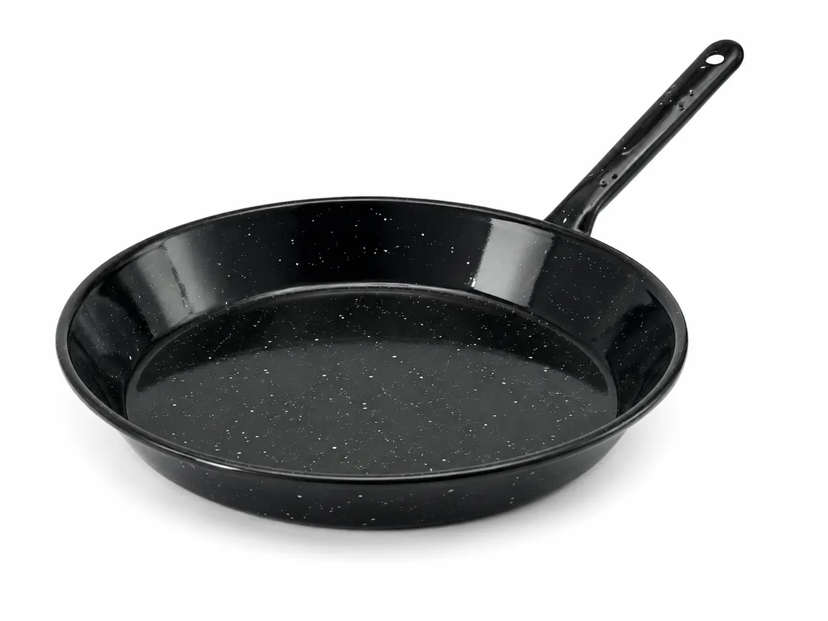 sarten N 28 enlozado vitrificado con mango