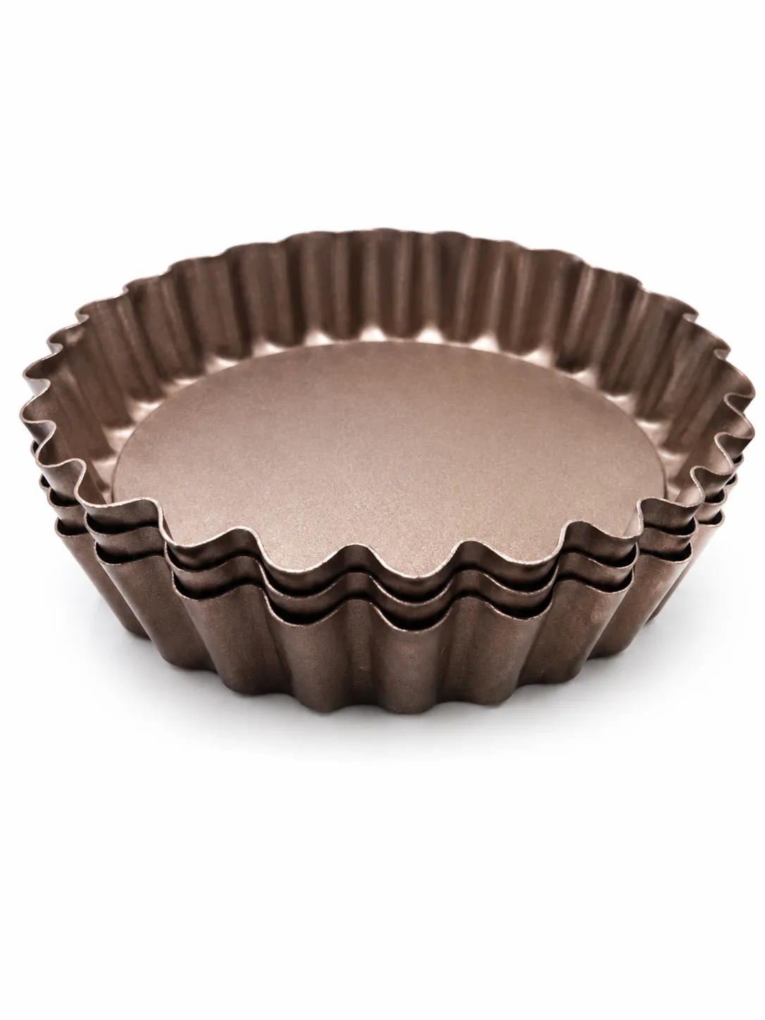set de mini tartas desmontables 10 cm  antiadherente HUDSON x 3 unidades