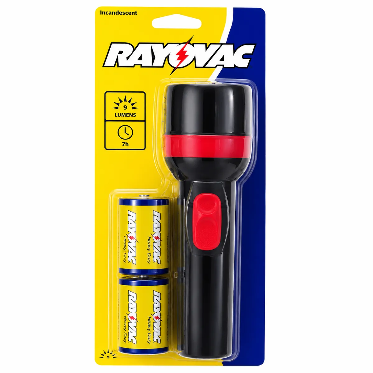 LINTERNA RAYOVAC CON DOS PILAS GRANDES