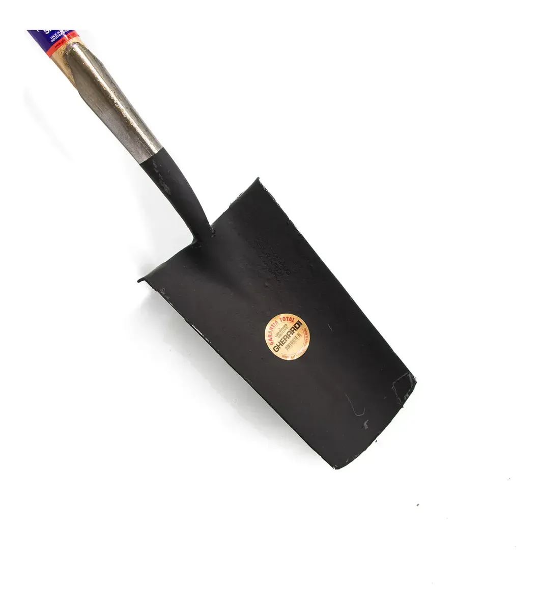 Pala Punta Acero Forjado Gherardi Cabo Corto MADERA Mango
