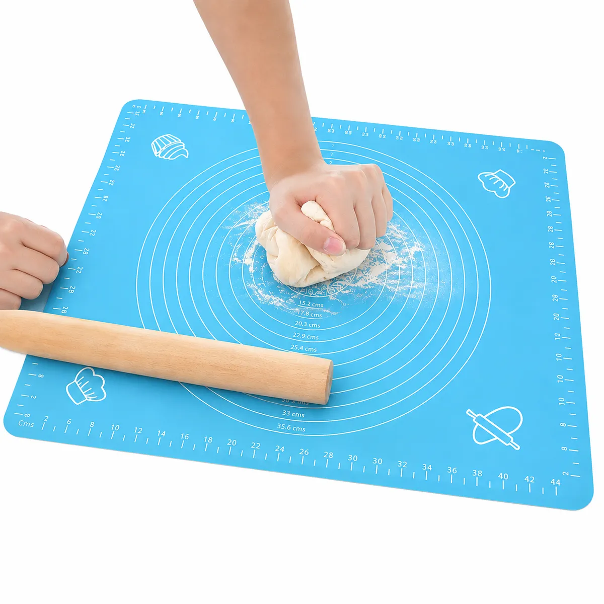 Plancha De Silicona 40 x 30 cm con tamaños para Amasar