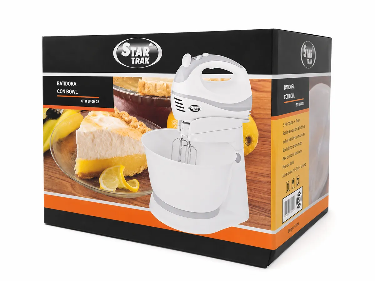 batidora con bowl star trak