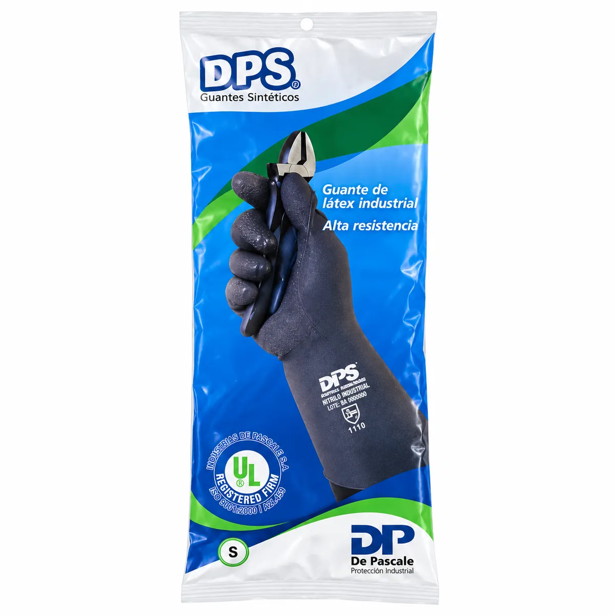 guante de latex industrial y domestico talle S