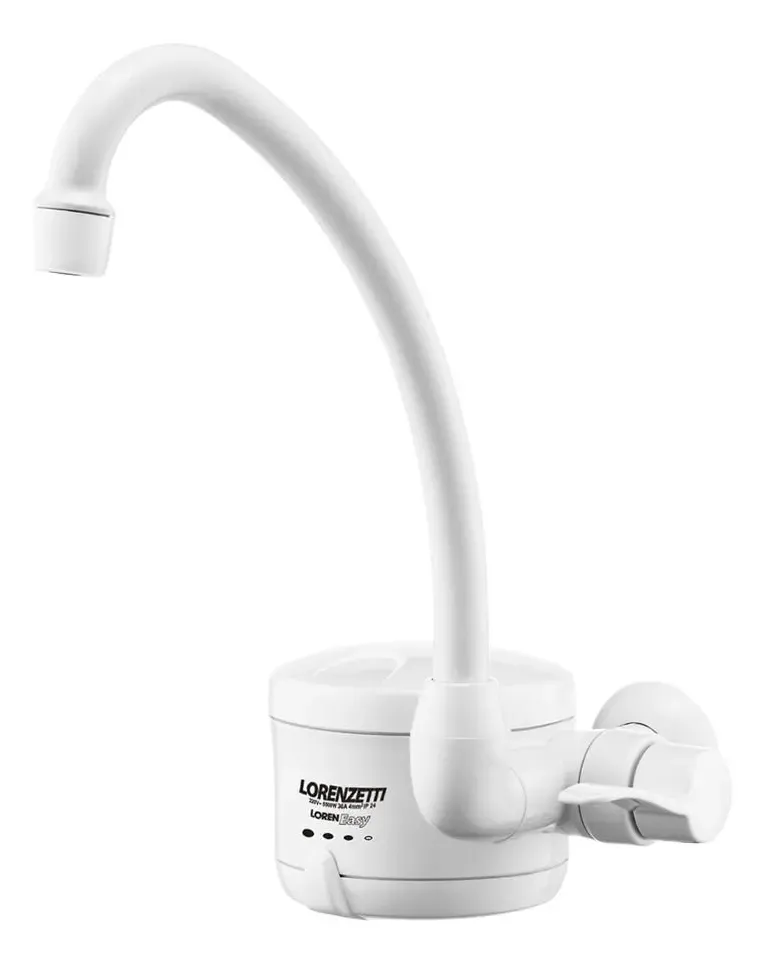 Canilla Electrica Lorenzetti Loreneasy 5500w 4 Temperaturas Blanco Pulido