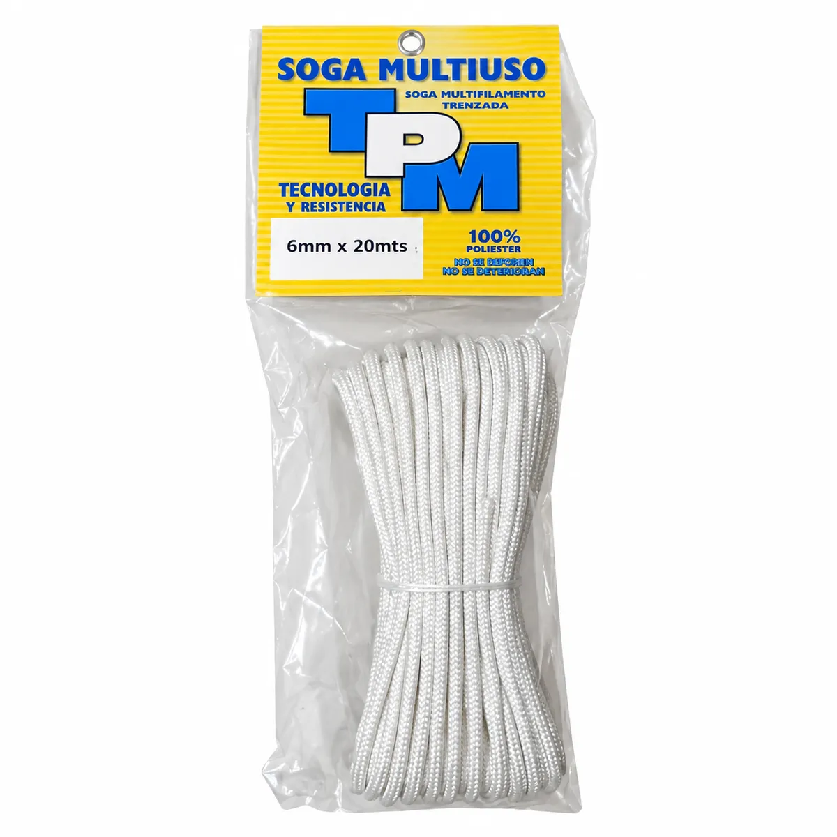 SOGA DE ALTA TENACIDAD 6 MM X 20 METROS