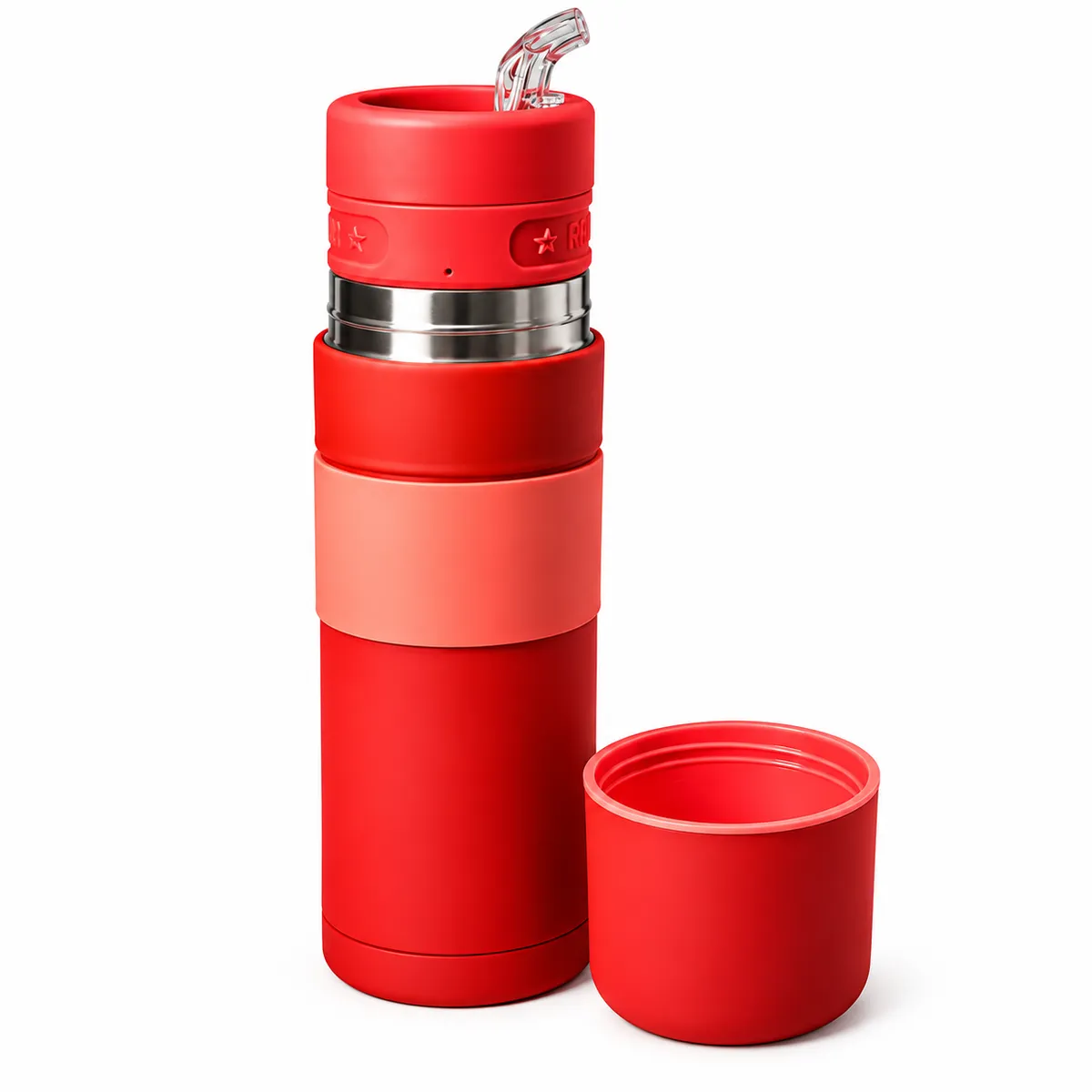 mate listo 750 ml rojo y rosa