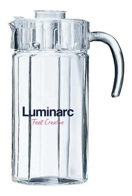JARRA OCTOGONAL LUMINARC VIDRIO