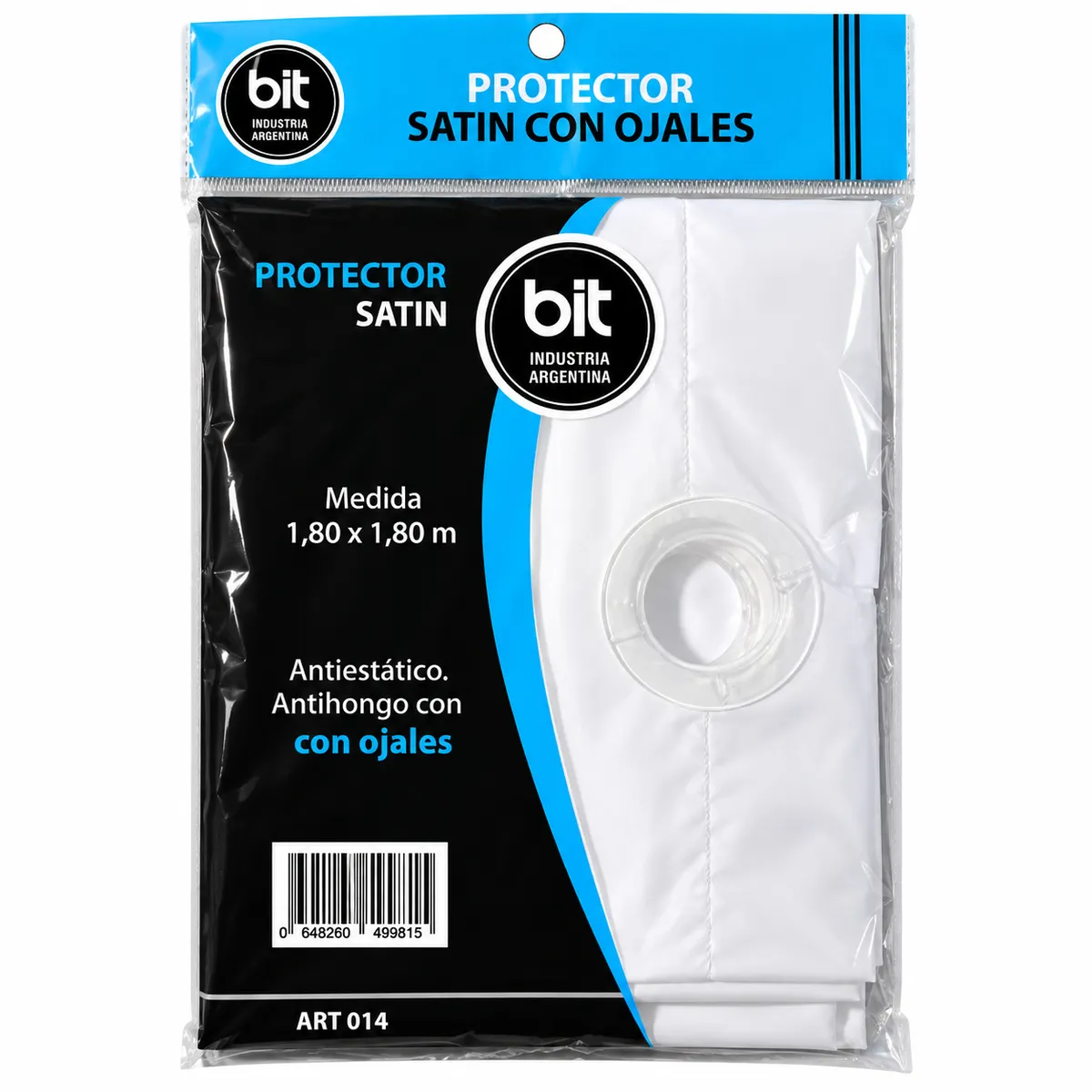 CORTINA DE BAÑO PROTECTOR SATIN CON OJALES