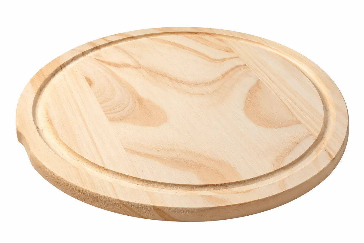 TABLA DE MADERA PLATO REDONDO