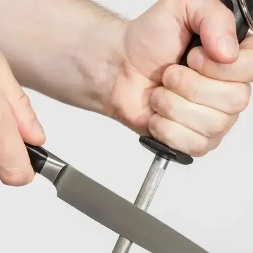 chaira rayada afilador para cuchillos - imagen 2