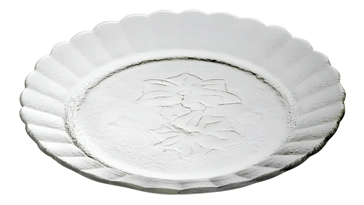 PLATO PLAYO ORQUIDEA VIDRIO DURAX