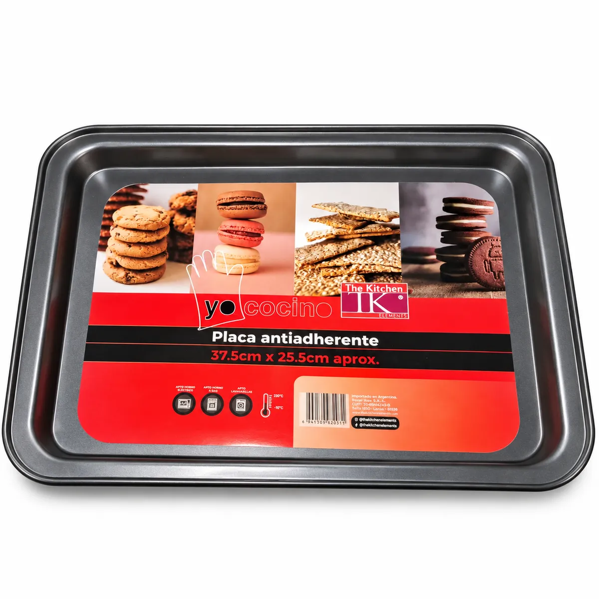 PLACA ANTIADHERENTE 37.5 X 25.5 CM