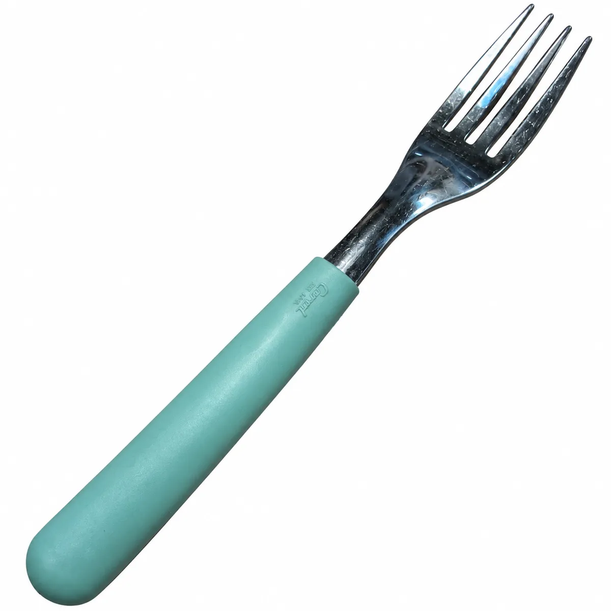 TENEDOR MANGO PLASTICO VERDE CAROL